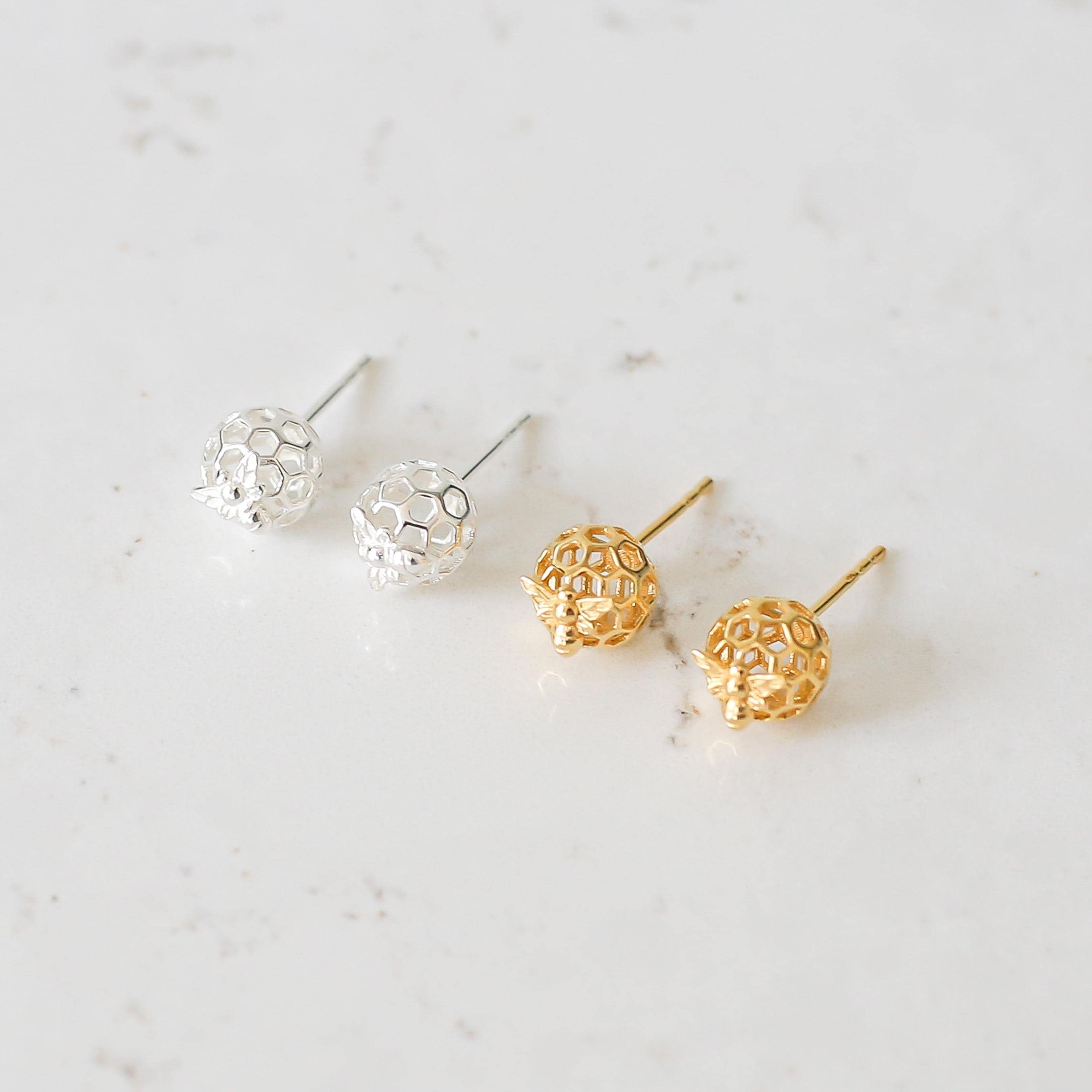 Queen Bee Stud Earrings