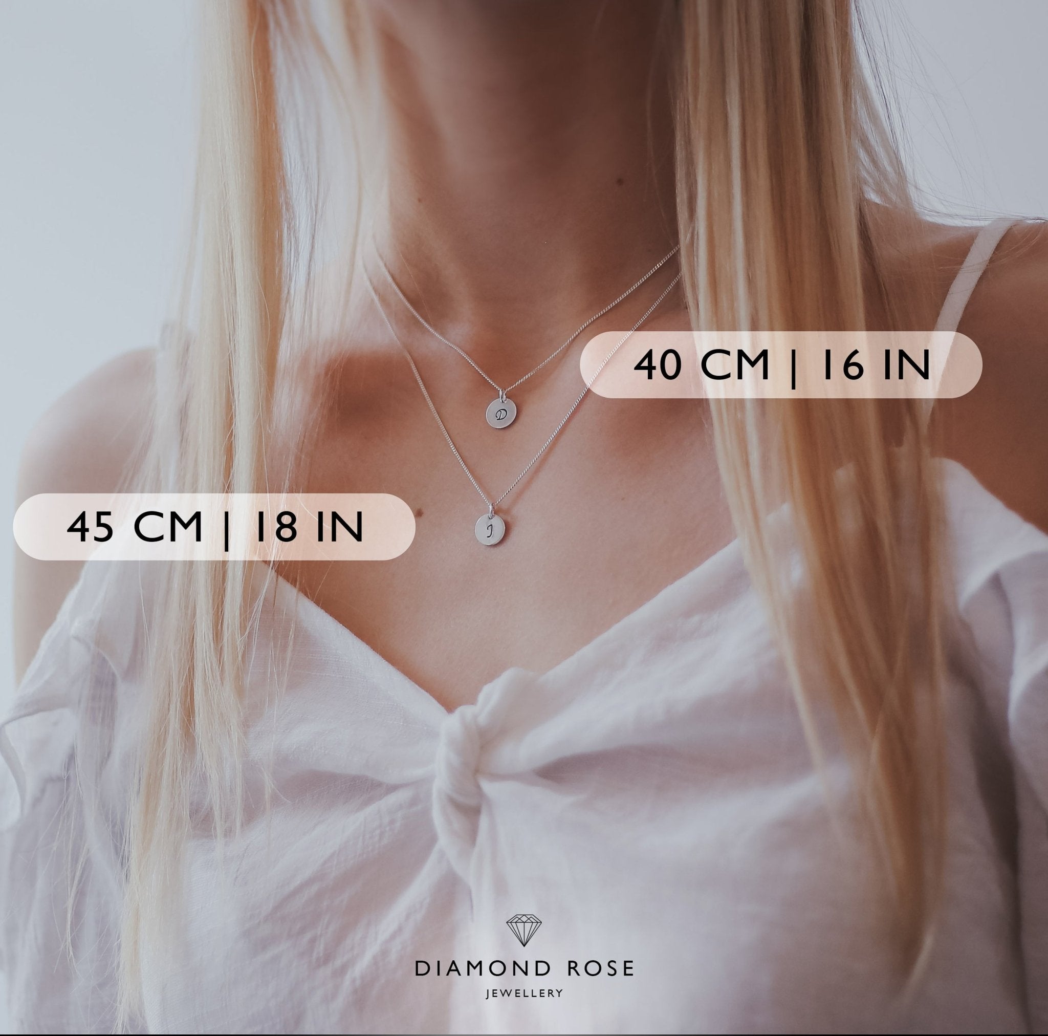 Classic Initial Disc Necklace