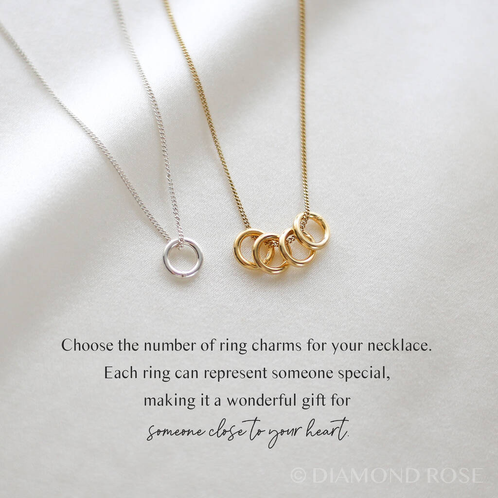 Chosen Sister - Tiny Rings Necklace